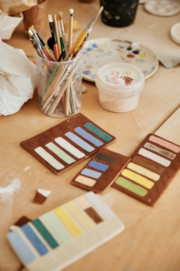 paleta colores cerámica